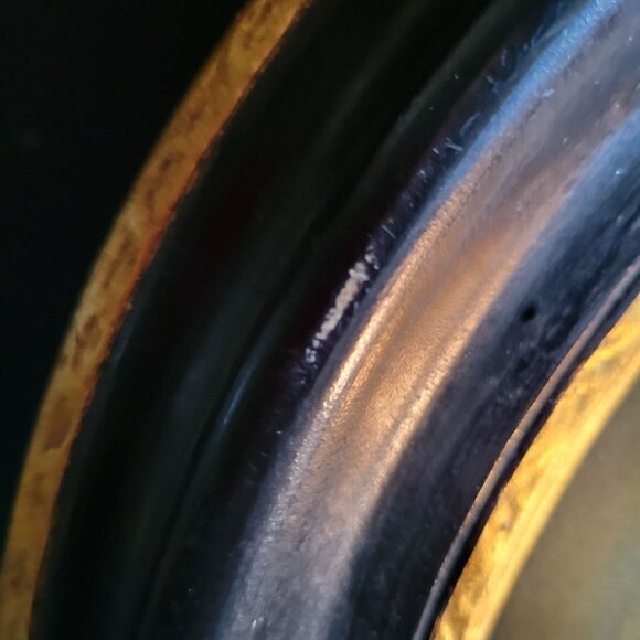 Antique Victorian Transferware Portrait Plaque on Chalkware Marguerite de Valois - Picture 8 of 9